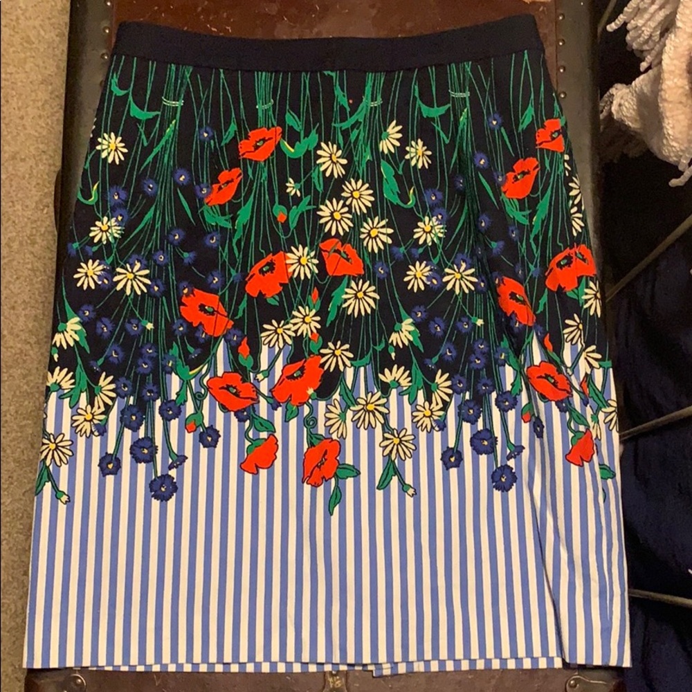 Floral pencil skirt